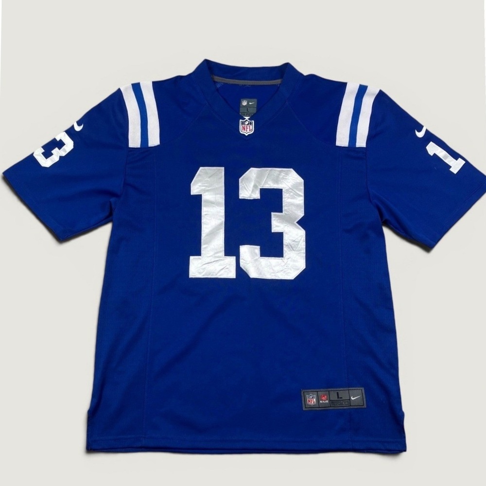 Nike NFL On Field Indianapolis Colts T.Y.‎ Hilton #13 Jersey Men's Large Blue